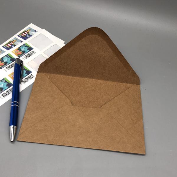 Umschlag C6 Papier Grußkarten Kraftpapier offen